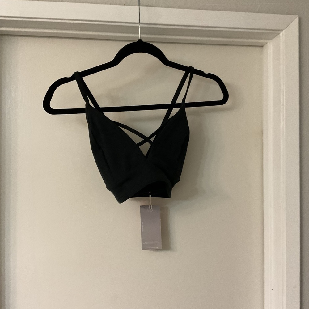 Stacci Atheltics Black Strappy Sports Bra
